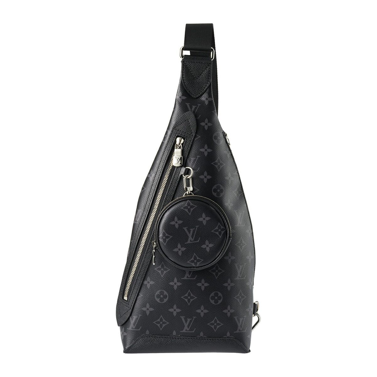 ルイヴィトン Louis Vuitton ウエストバッグ ボディバッグ デュオ スリングバッグ ブラック|グレー
