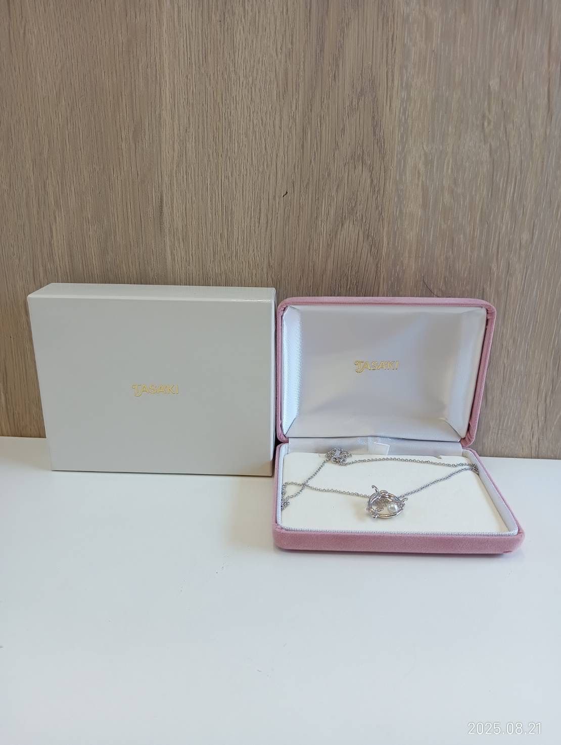 中古品】 TASAKIタサキ 田崎真珠 パール付き デザインネックレス