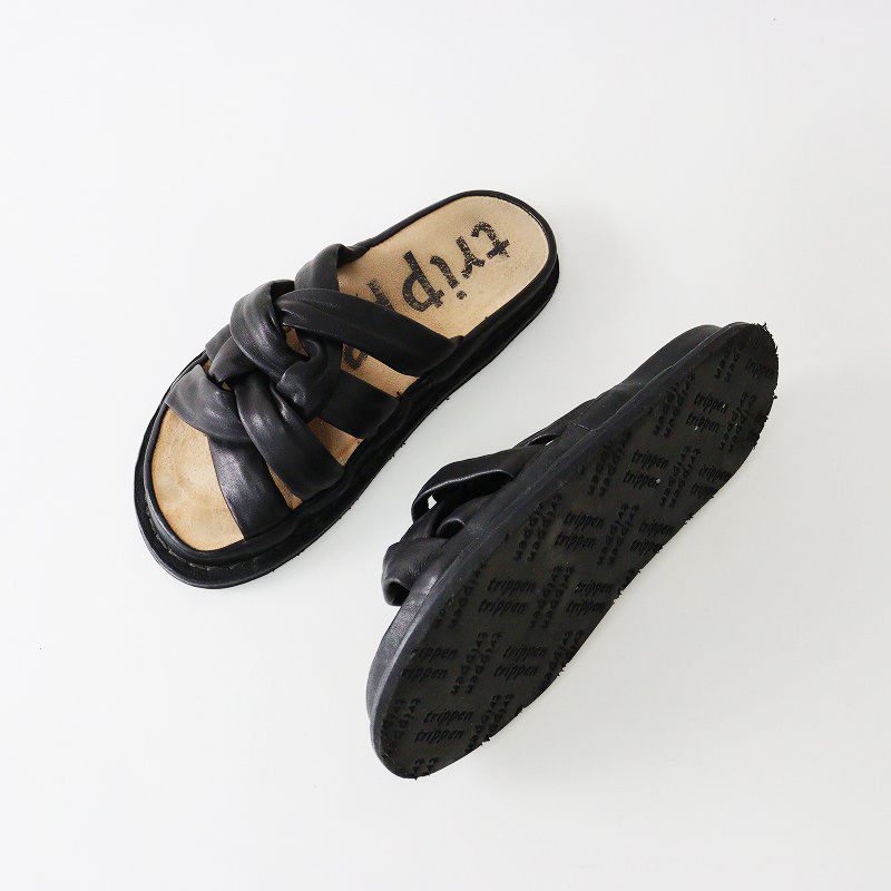 トリッペン Trippen KNOTTY ノッティ レザー フラット サンダル