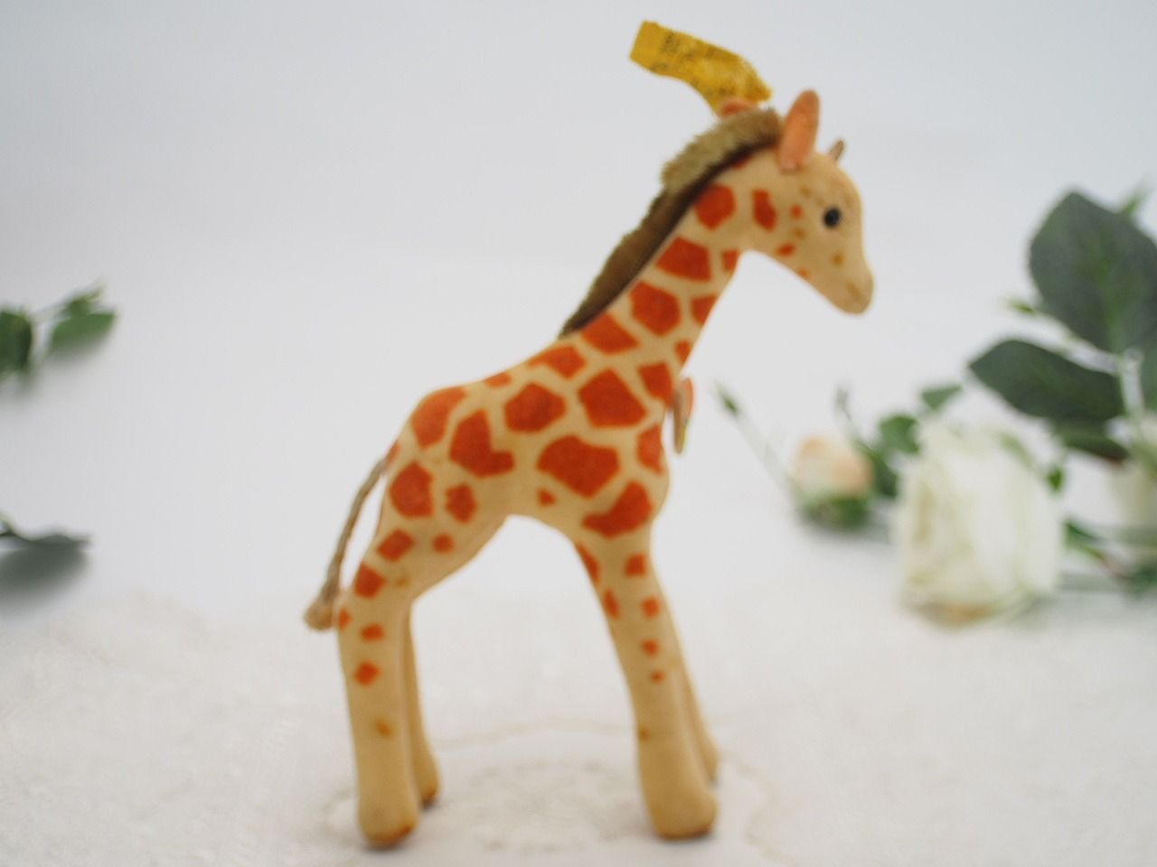 送料無料☆シュタイフ☆Giraffe 14cm オールID's完品☆1968年製