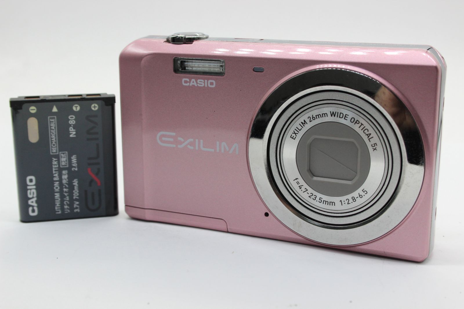 返品保証】 カシオ Casio Exilim EX-ZS5 ピンク 26mm Wide 5x