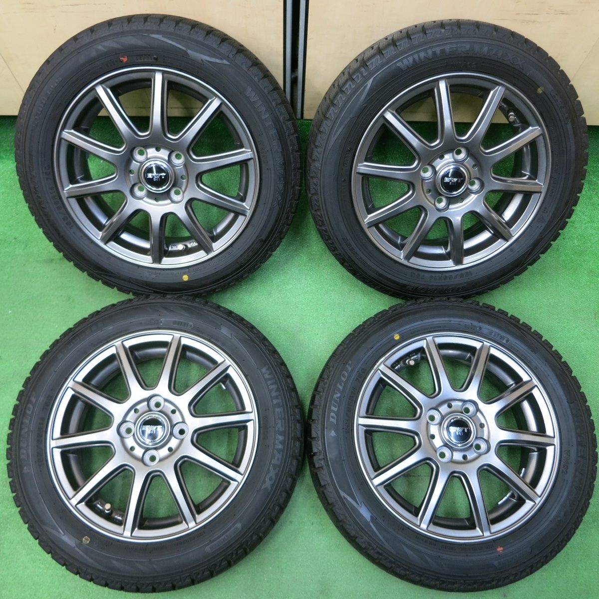 バリ溝！21年！キレイ！9分☆スタッドレス 155/65R14 ダンロップ