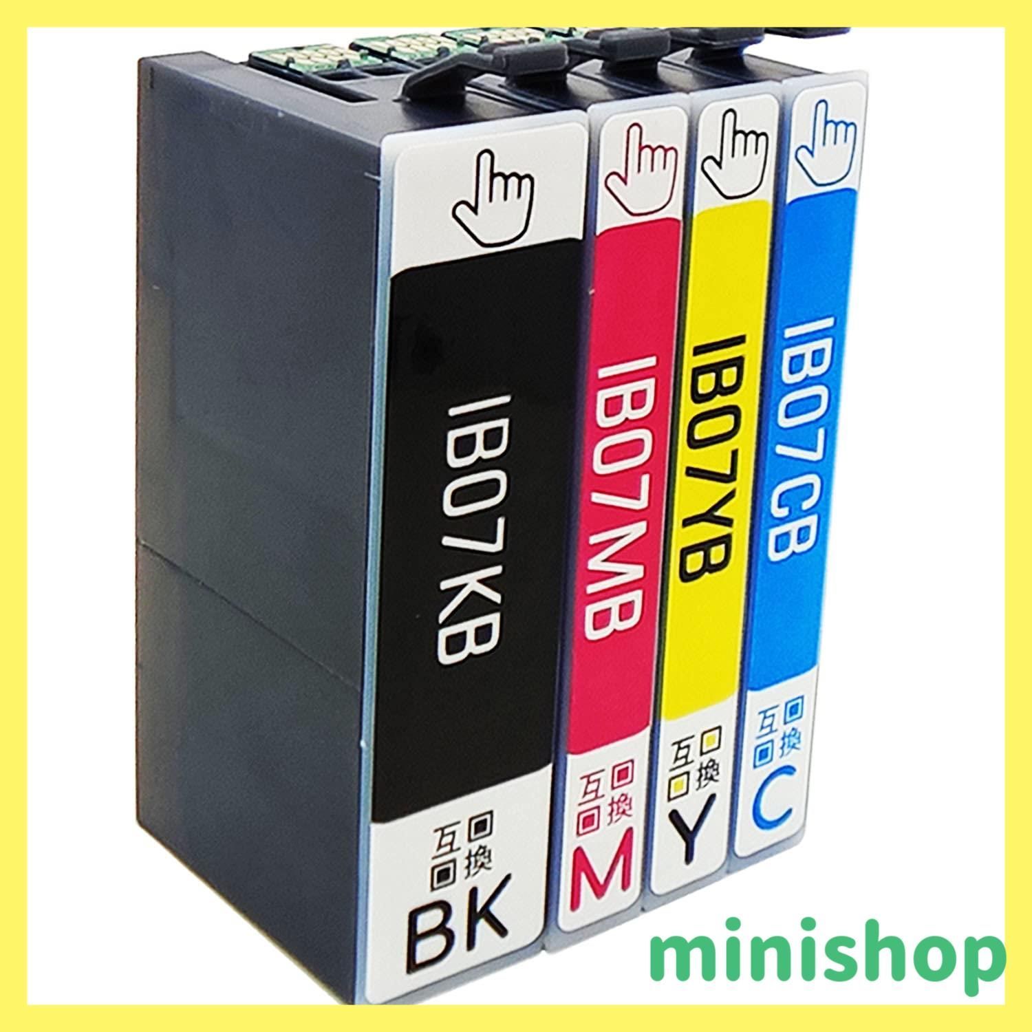 【新着商品】IB07CL4B 4色セット (KB/CB/MB/YB) EPSON用互換インクカートリッジ エプソン用互換インク 大容量 対応機種：PX-M6010F PX-M6011F PX-S6010 ICチップ搭載 IB07KB IB07MB IB07YB