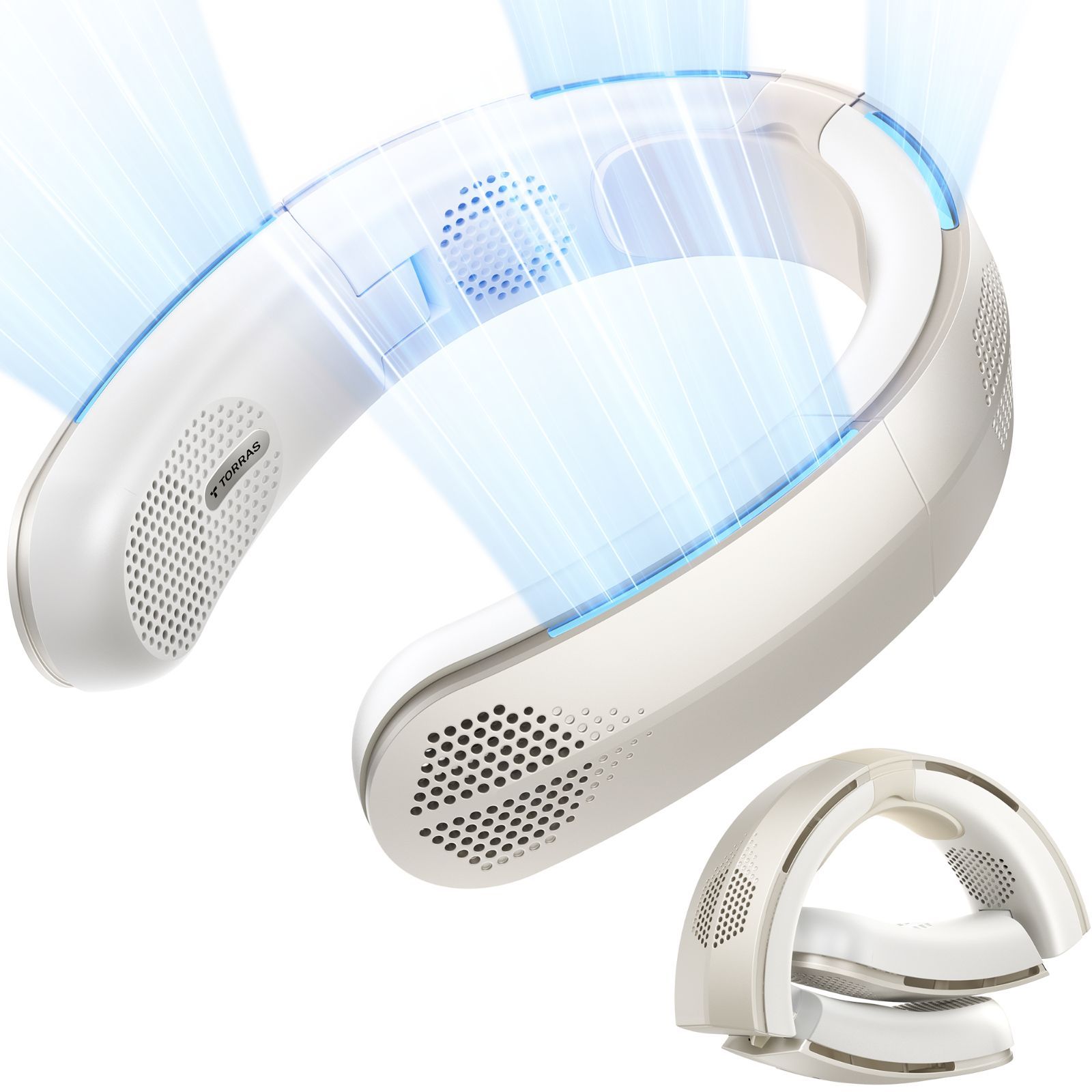COOLiTE 2025新モデル 風量最強＆上下六風道 TORRAS 首掛け扇風機 ネックファン ネッククーラー 扇風機 首掛け 携帯扇風機 折り畳み 軽量 4000mAh アウトドア 熱中症対策 母の日 プレゼント