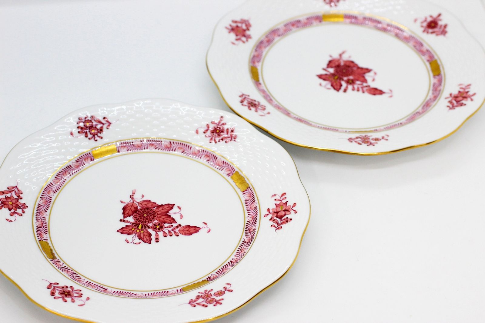 美品】HEREND ヘレンド／ロスチャイルドバード 金彩 透かし プレート