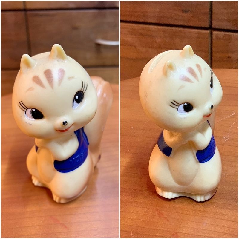 希少 昭和レトロ ソフビ 貯金箱 サイギン リコちゃん 10cm
