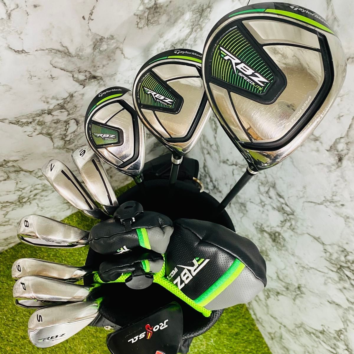 現行 テーラーメイド RBZ メンズゴルフセット 10本 楽天市場】テーラーメイド RBZ SPEEDLITE クラブセット 10本組