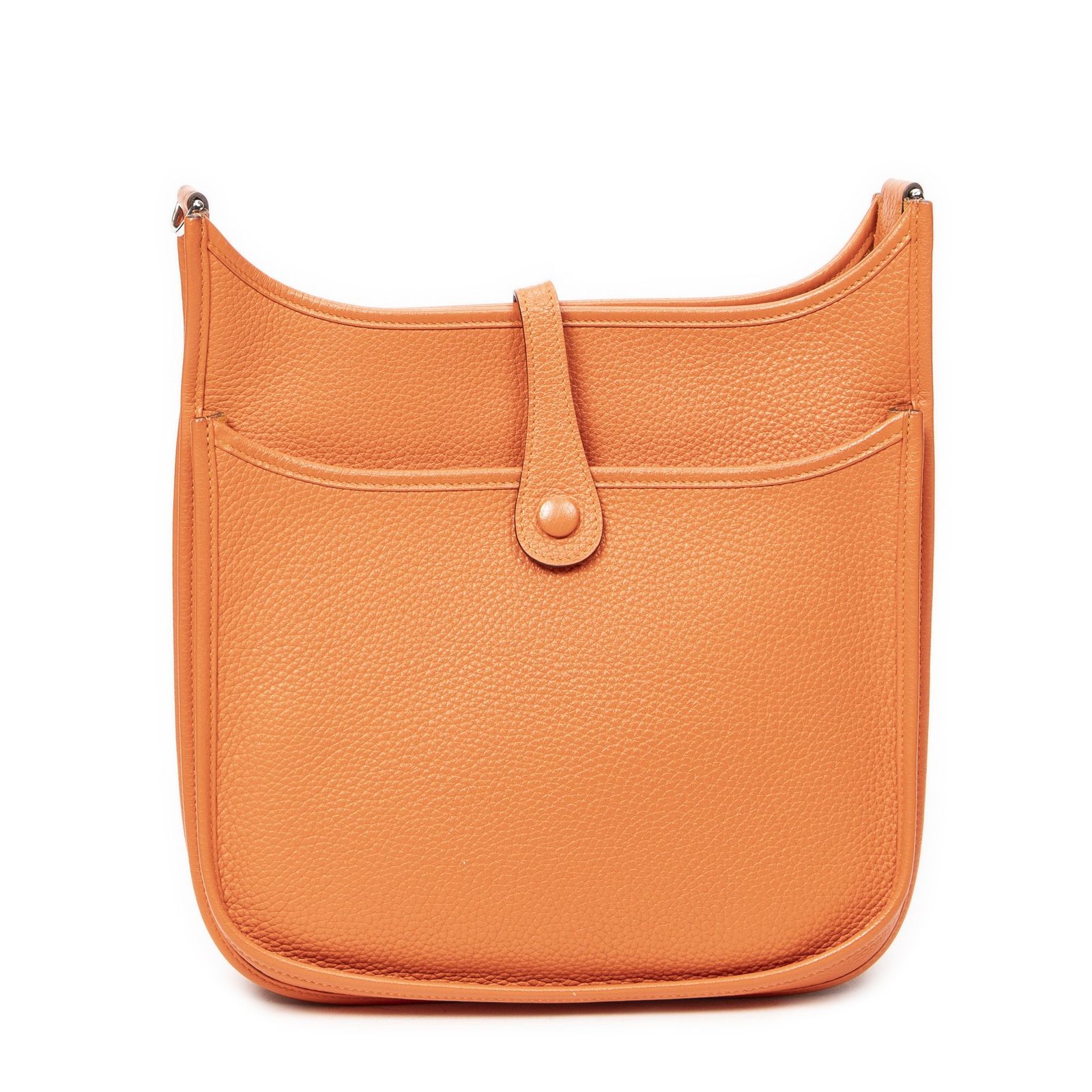 HERMES エルメスエヴリンIIIオレンジクレマンスレザーA