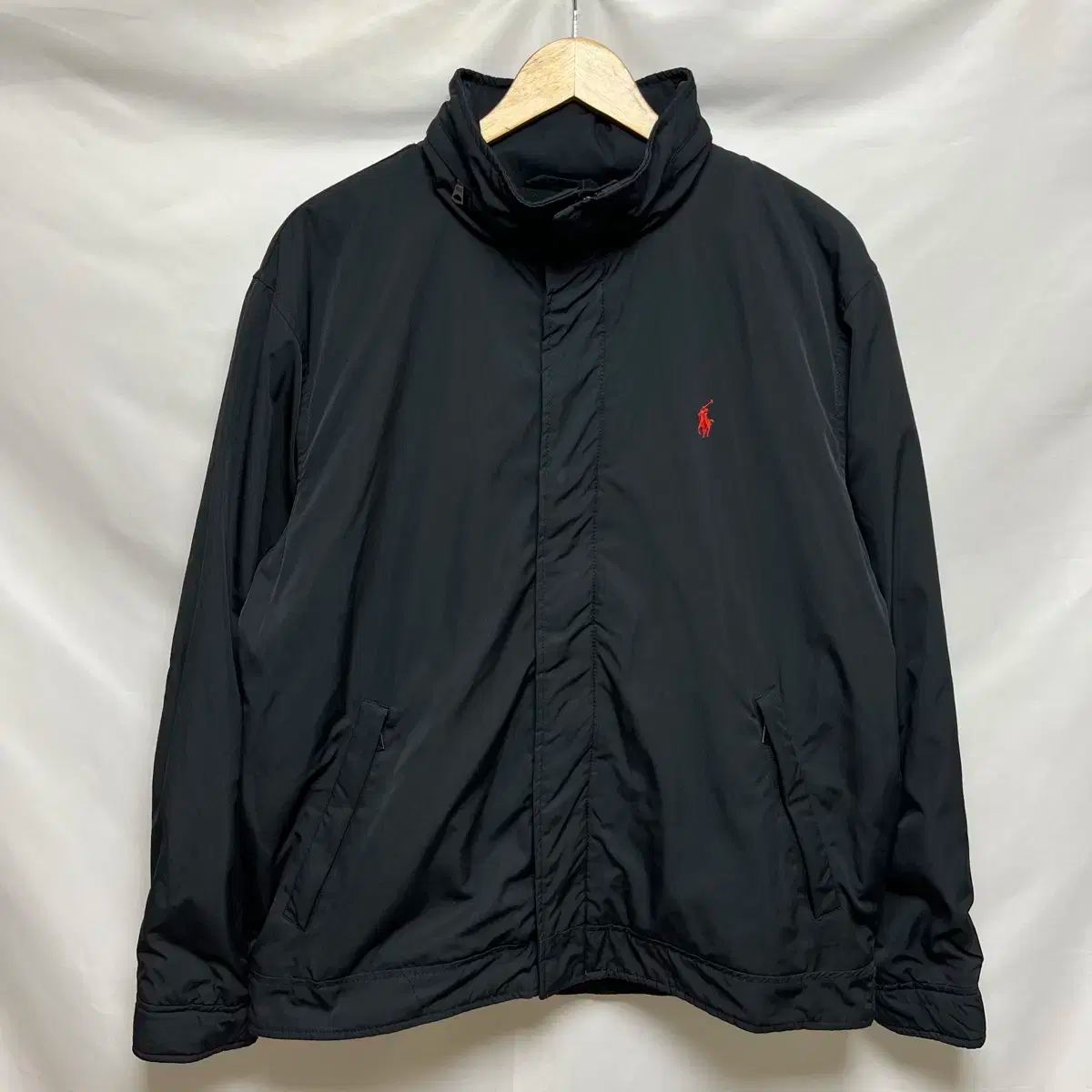 純正品| L ポロ Ralph Lauren ラルフローレン 黒 ブルゾン スイングトップ ジャケット|ジャンパー