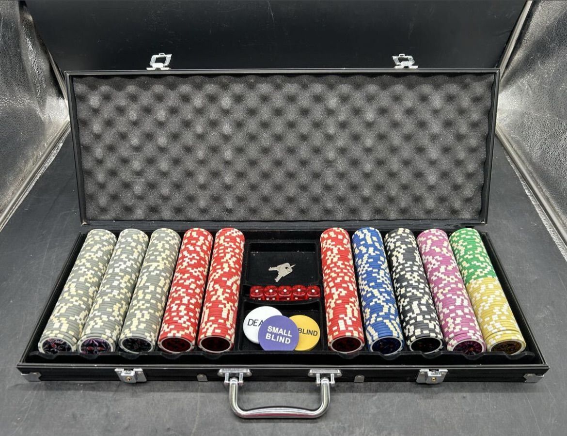 2062 アルティメット ポーカーチップセット カジノセット ブラック