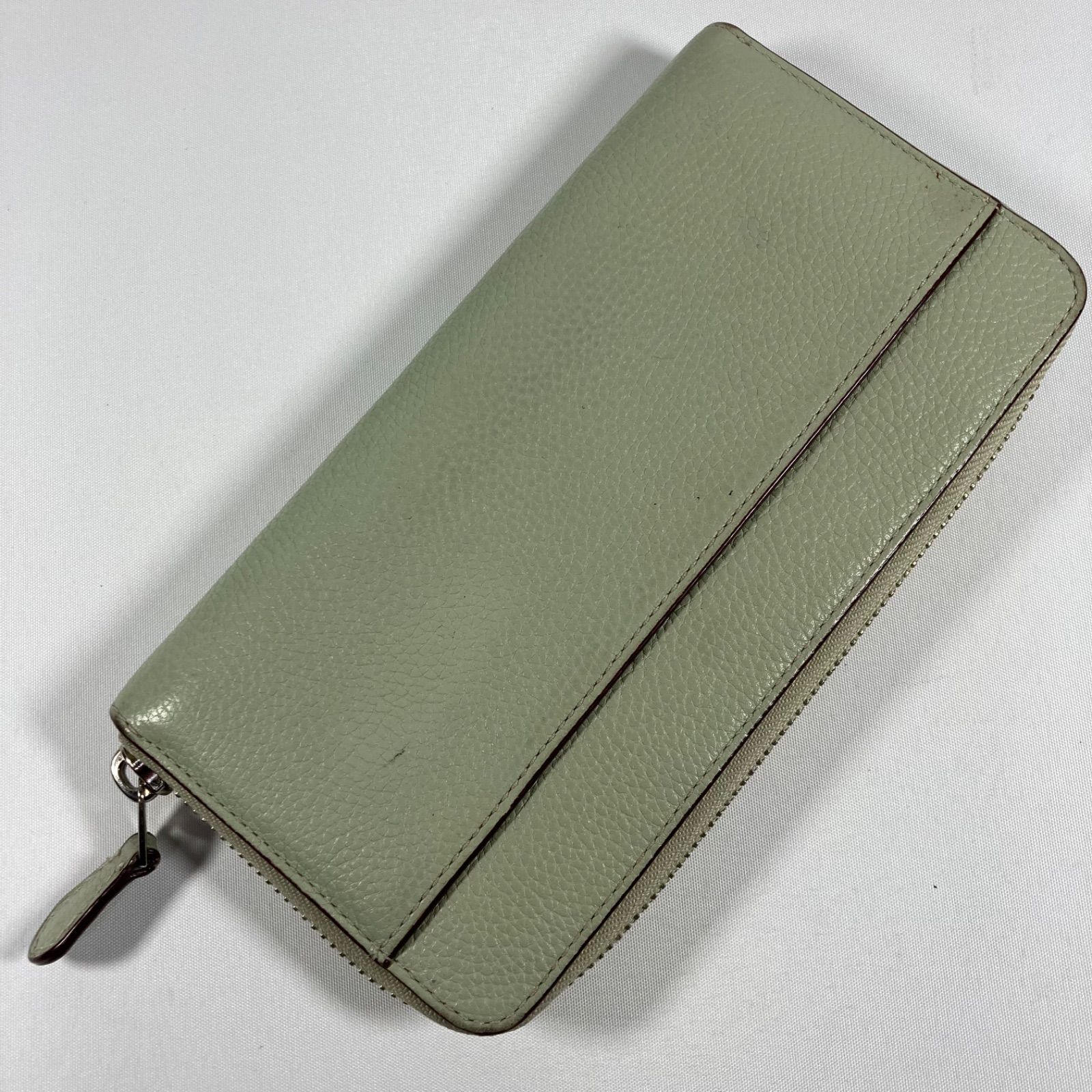 COACH 長財布 ミントグリーン レザー - メルカリ