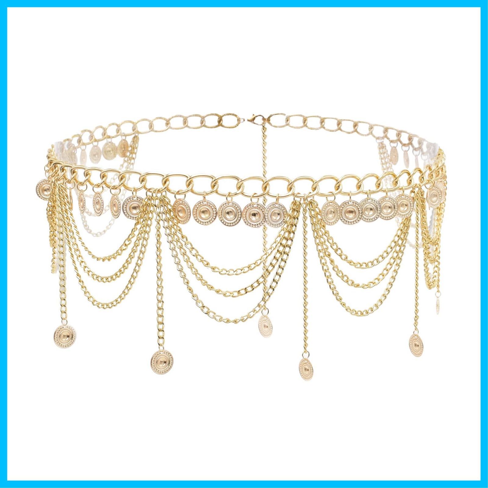 人気商品】[SITEDAN] ウエストチェーン ウエスト ベルト ファッション