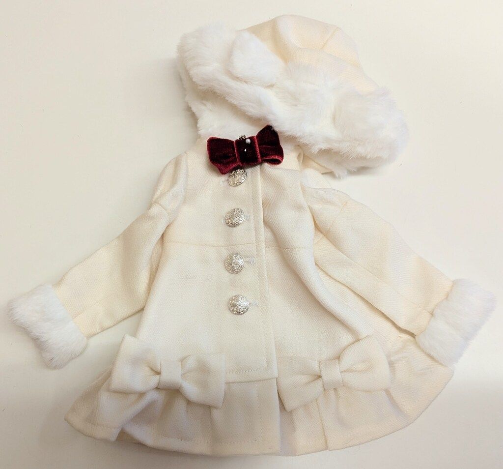 Ronshuka Couture MDD対応 ねこみみフード付コート ホワイト