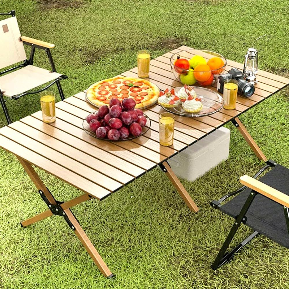 キャンプテーブル キャンプテーブル簡単組立 コンパクト 収納バッグ付 インテリア 軽量