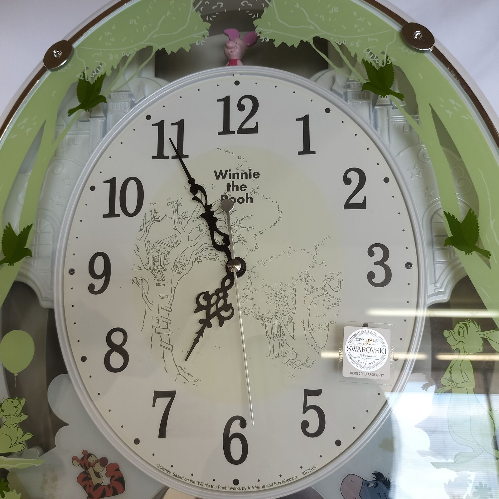 動作品 くまのプーさん オルゴール掛け時計 Rhythm 4MN523MC リズム時計工業 MARWIL-DEMENAGEMENTS_CH