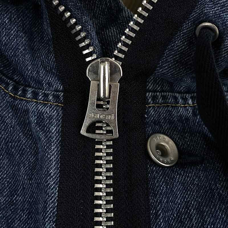sacai / サカイ | 2023SS | Denim Hooded Blouson / レイヤード デニム