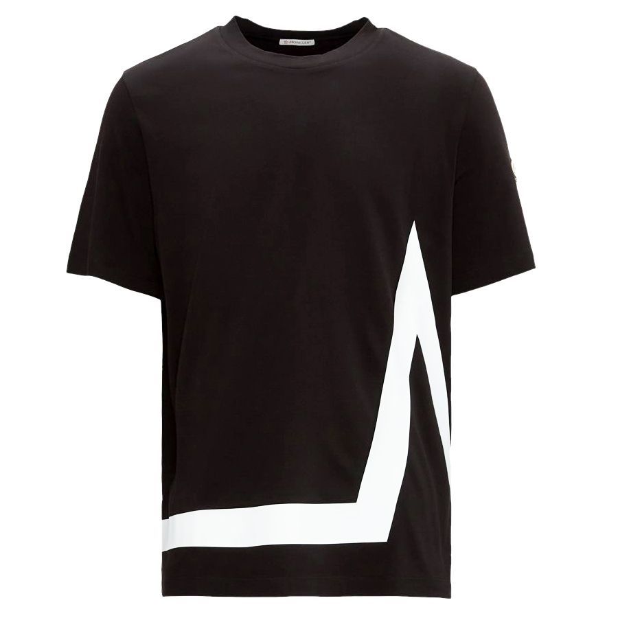 149 MONCLER モンクレール 8C00001 8390T ブラック Tシャツ ロゴ 半袖 