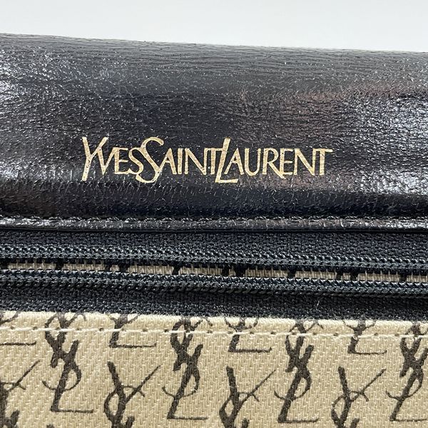 YVES SAINT LAURENT スクエア型 ウェーブステッチ ヴィンテージ