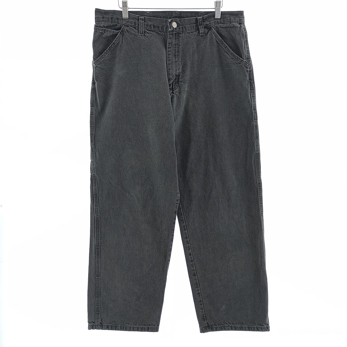 古着 ラングラー Wrangler HERO ORIGINALS ブラックデニムペインターパンツ メンズw34相当/eaa404604