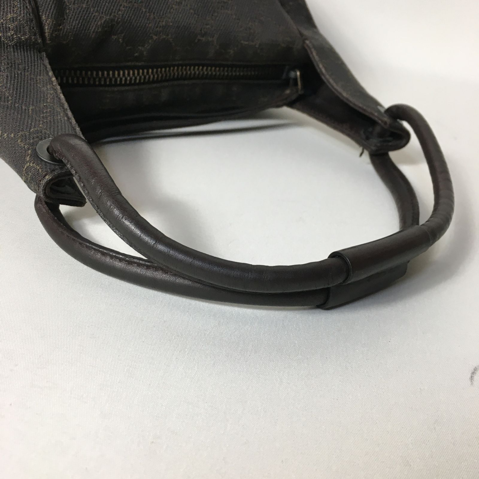 2504-138｜美品｜グッチ GGキャンバス ハンドバッグ ダークブラウン 2504-138｜美品｜グッチ GGキャンバス ハンドバッグ ダーク