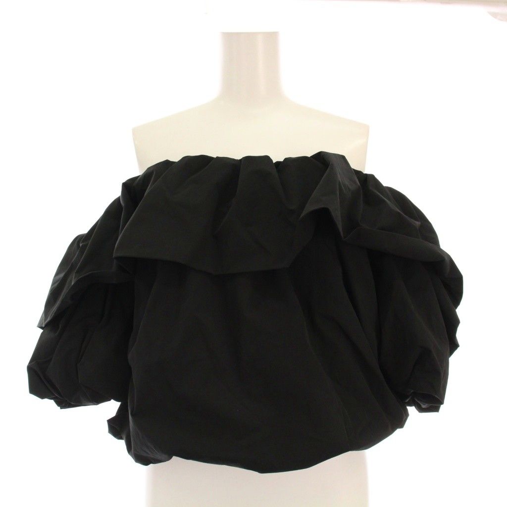 ジェンヌ JENNE マルチウェイオフショルブラウス カットソー 半袖 S 黒 sty25ss-bl09 |YM