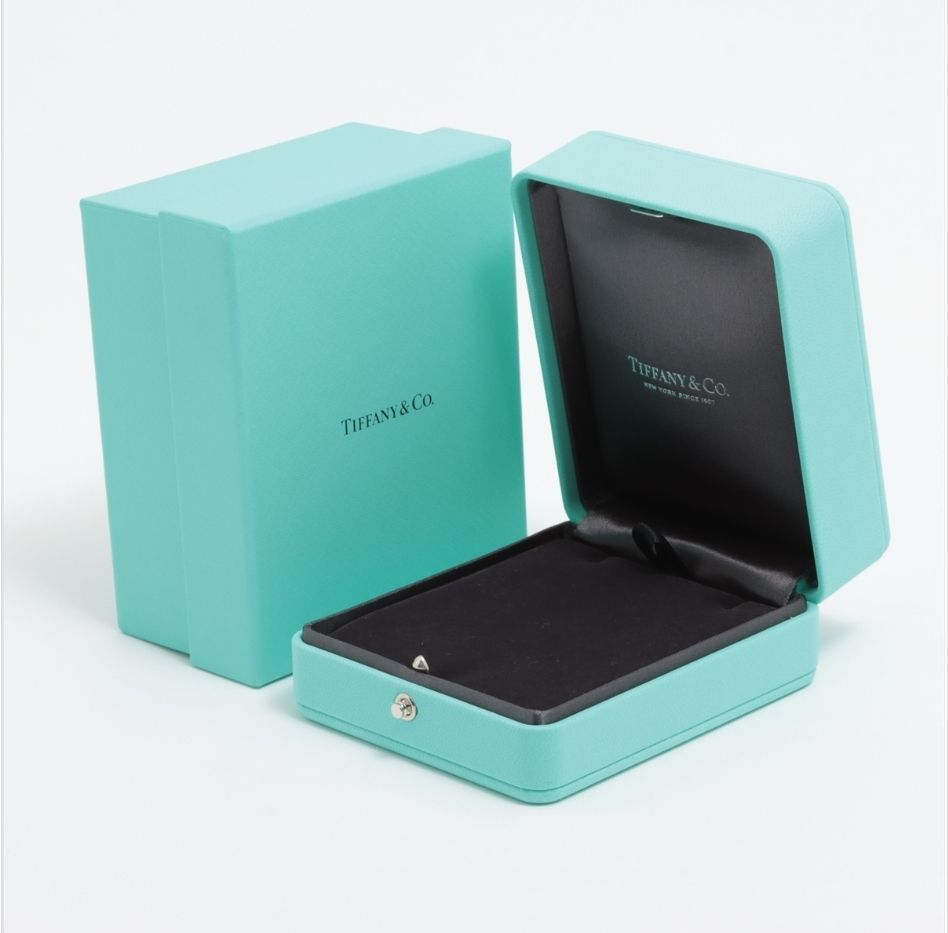 ティファニー オープンハート 5P ダイヤ ネックレス 750 YG 4.6g 