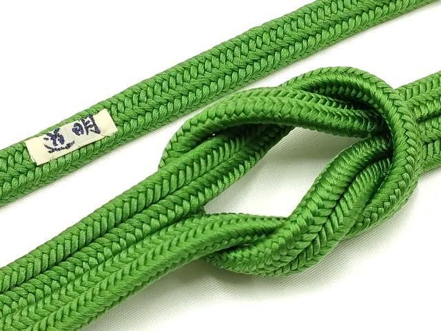 平和屋着物● 上 有職組紐道明 帯締め 冠組 苔色 宮内庁御用 国立博物館御用 東京芸術大学御用 AABA9919ay