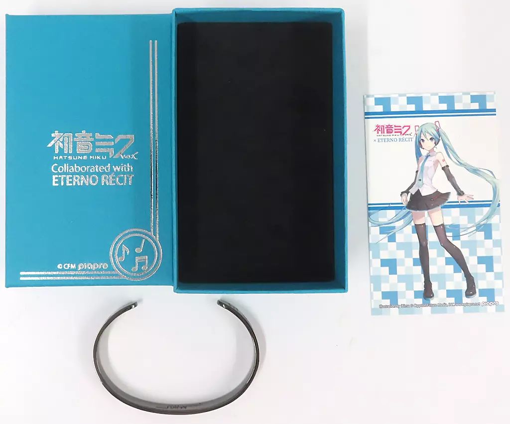 銀製品 指輪 キャラクター 初音ミク モチーフバングル Lサイズ ~ミクに会える!体感型展示会~ 初音ミク展示会