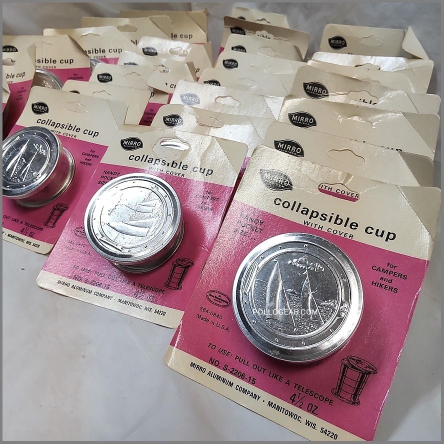 60’s MIRRO★折り畳みカップ ビンテージ ミロ デッドストック VINTAGE 60's MIRRO ミロ 折り畳みカップ デッドストック USA製