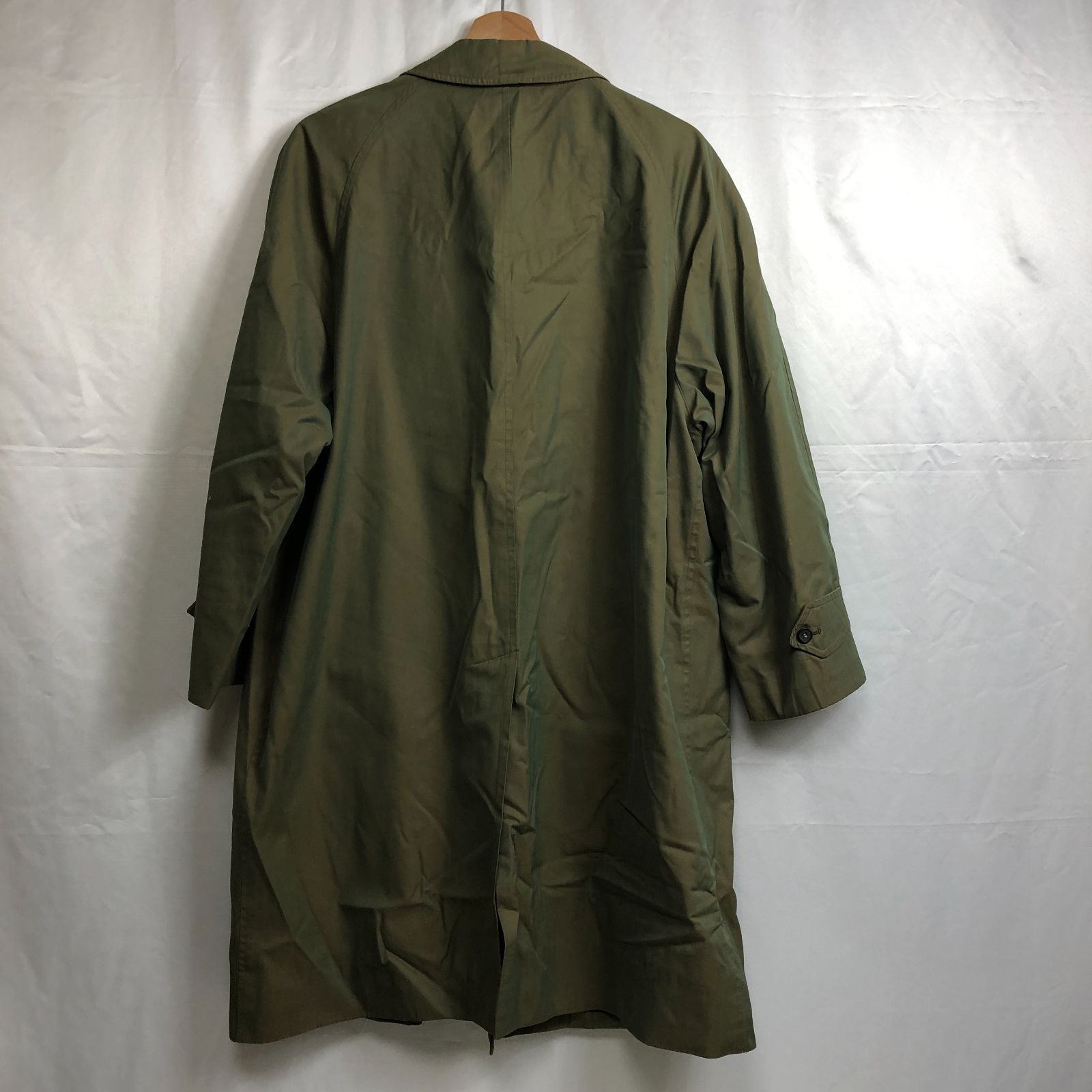 Burberrys バーバリー ステン コート ベージュ×グリーン SGAW10-7630