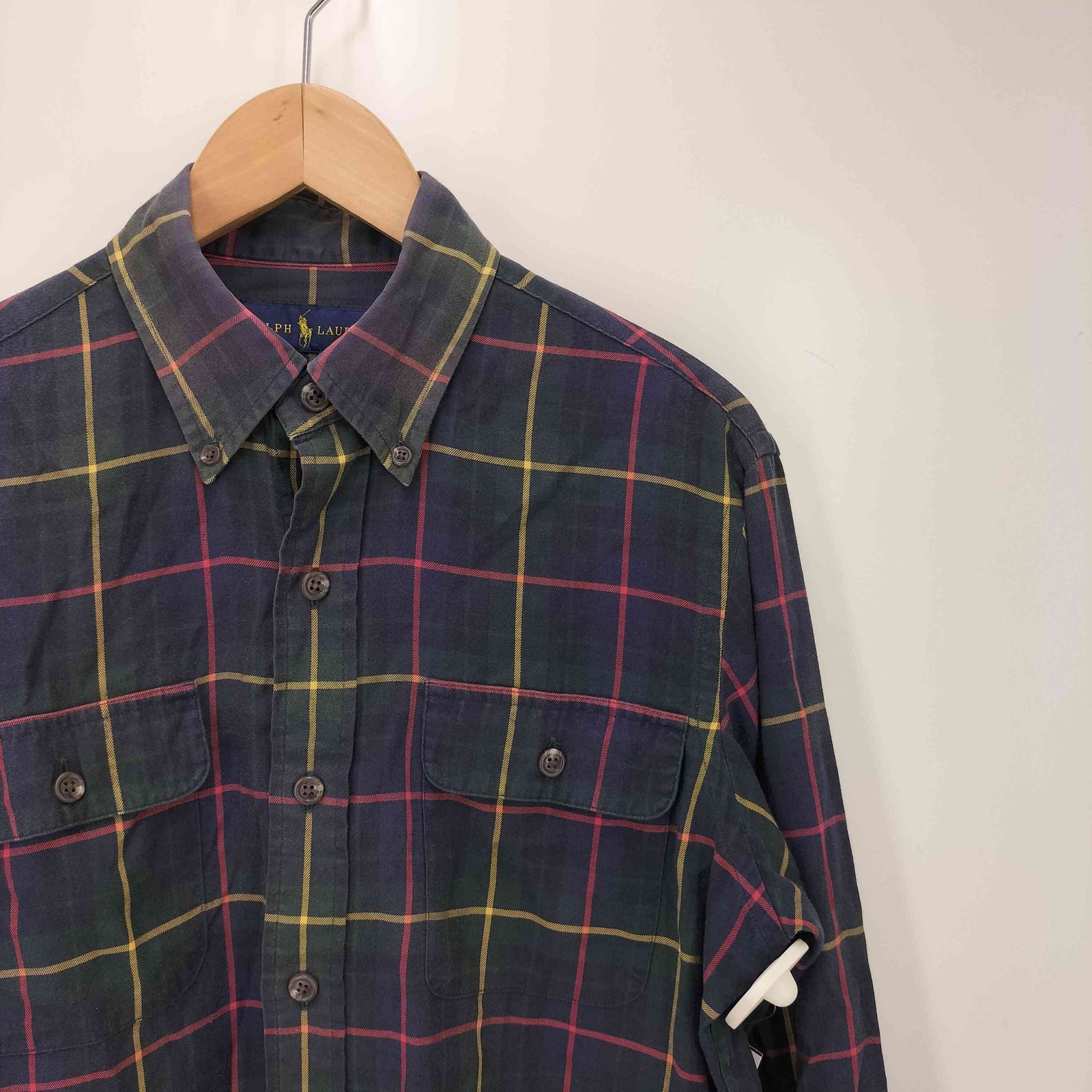 美品✨RALPH LAUREN 格子柄シャツジャケット　ラルフローレン ラルフローレン RALPH LAUREN チェック柄 ボタンダウンシャツ