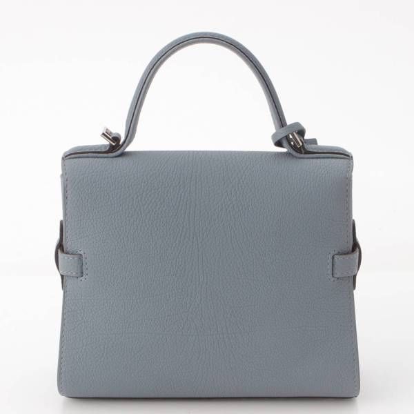 【デルヴォー】Delvaux　タンペートスモール クリスピーカーフ 2wayハンドバッグ パシフィック 【中古】【鑑定済・正規品保証】200587