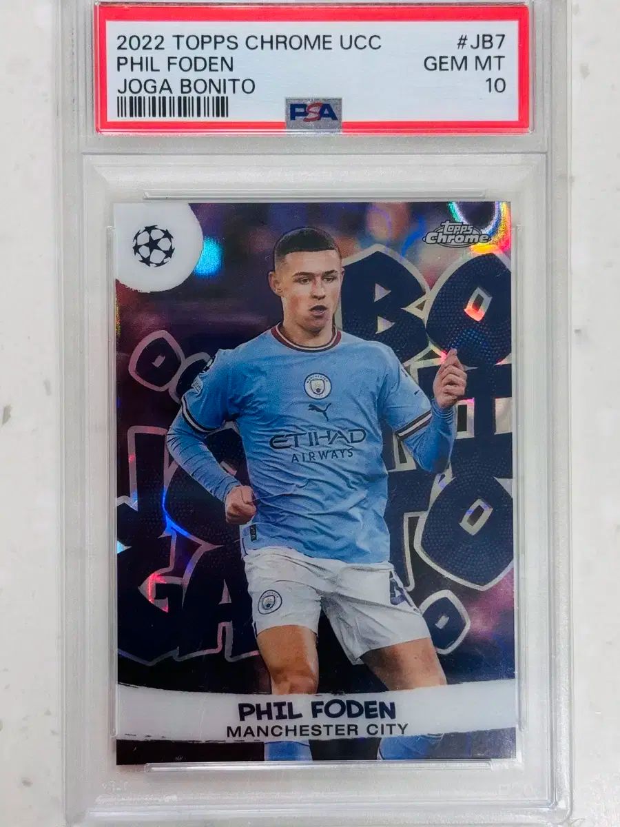 22 トップスクロム マンチェスターシティ フィル フォードン ジョガボニート PSA10
