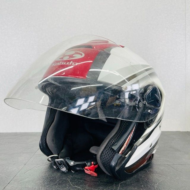 Kabuto ジェットヘルメット 赤・白・グレー Kabuto ジェットヘルメット 赤・白・グレー kabuto ogk ジェットヘル