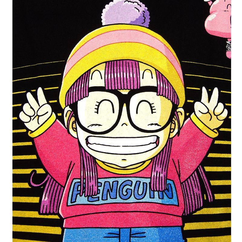 ☆ドクタースランプ☆アラレちゃん 日本未発売インポート商品 Ｔシャツ うんちくん arale あられ ペンギン村 メンズ レディース ユニセックス  アニメ 半袖 ブラック キャラクター 可愛い OTAKU ガっちゃん スッパマン ニコチャン大王 ダンス 誕プレ - メルカリ