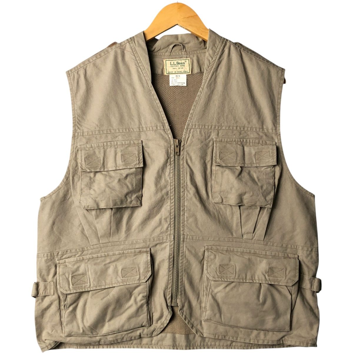 中古】<br>L．L．Bean <br>古着 ハンティング ベスト ブラウン