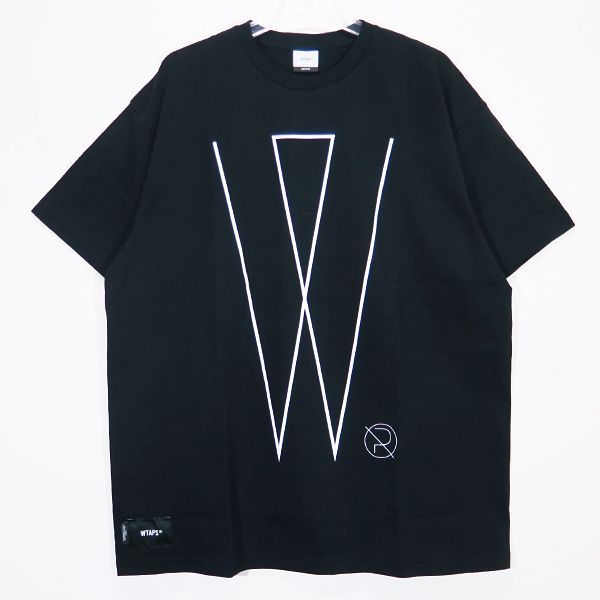 WTAPS ダブルタップス 24SS VV/SS/COTTON 241ATDT-STM09S ショートスリーブ コットン Tシャツ ブラック 半袖 カットソー