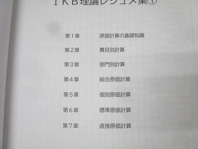 CPA会計学院 公認会計士試験 短答対策講義 IKB理論/計算レジュメ