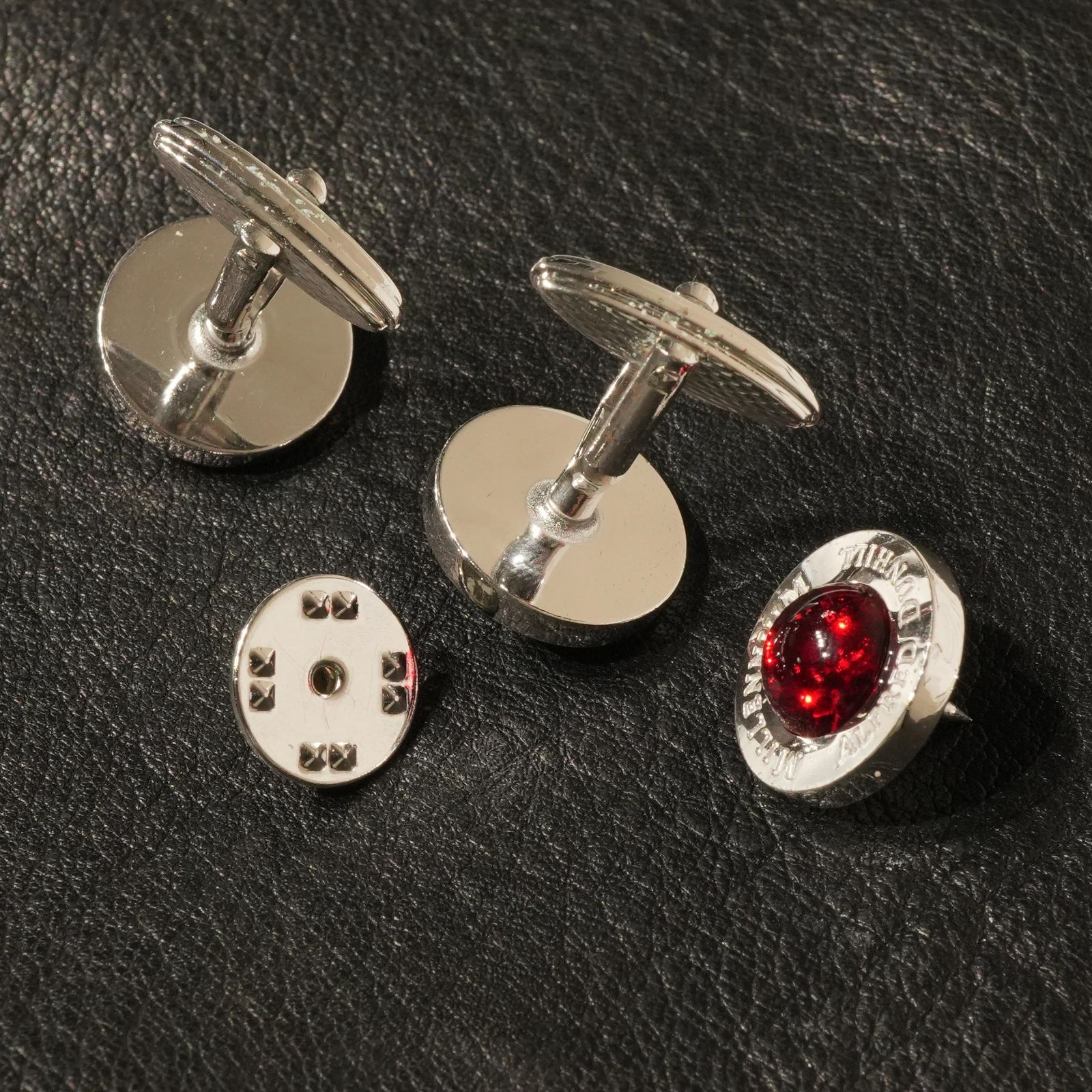 ダンヒル レッドクリスタル カフス タイピン セット/24-1575S ダンヒル カフス | Cufflinks レッドクリスタル Tie Bars & JP
