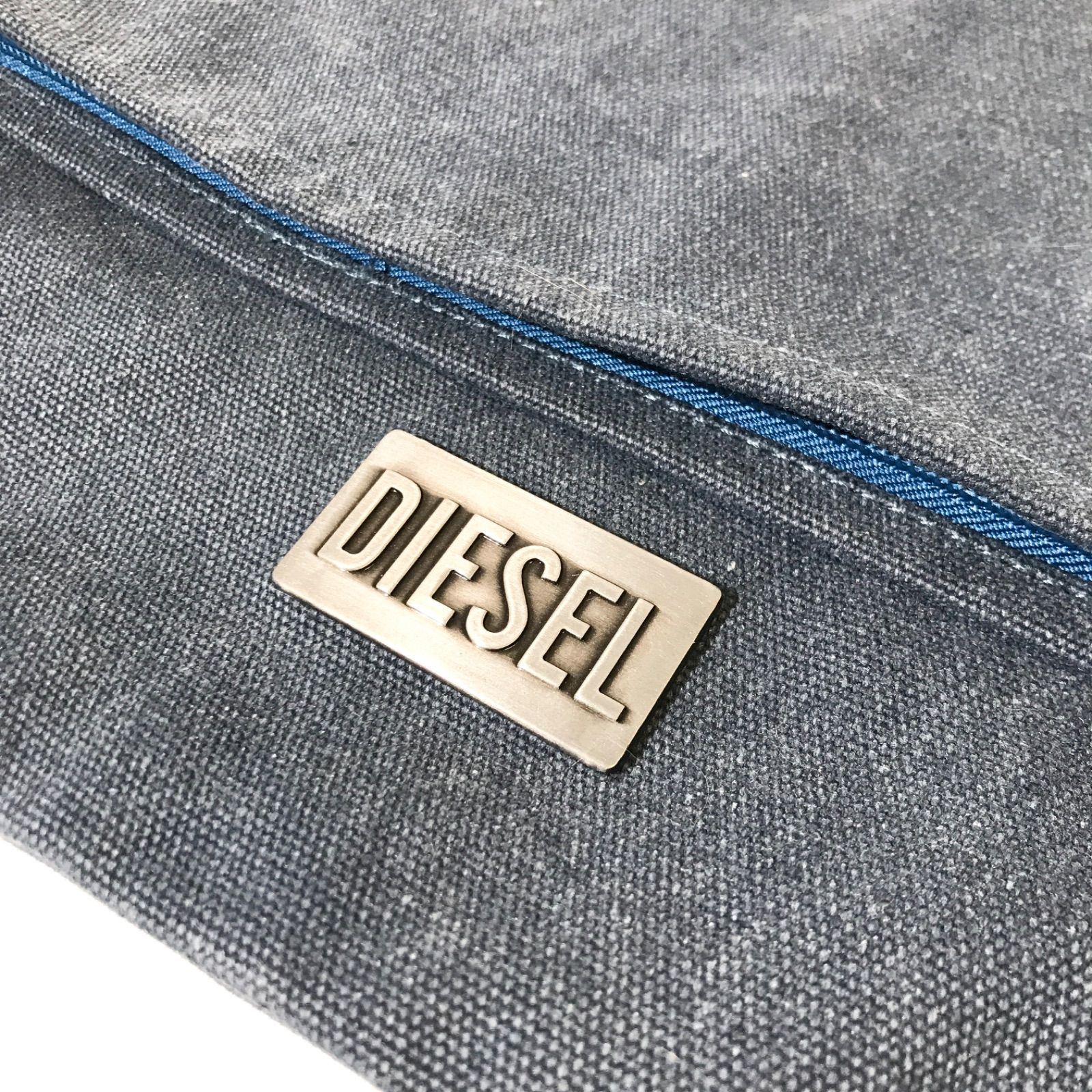 DIESEL ディーゼル デニムクラッチバッグ ブルー メンズ - メルカリ