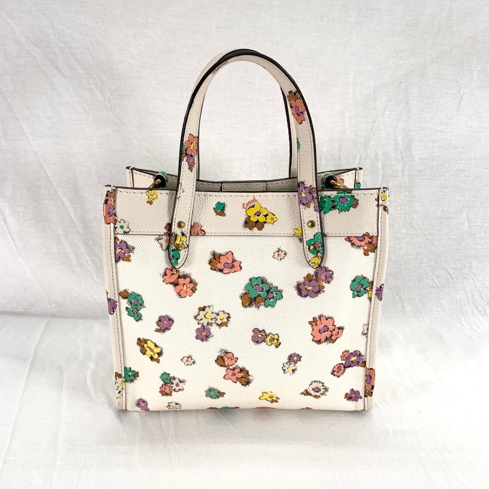 COACH コーチ ワイルドフラワー フィールドトート22 ミニトート 花柄 