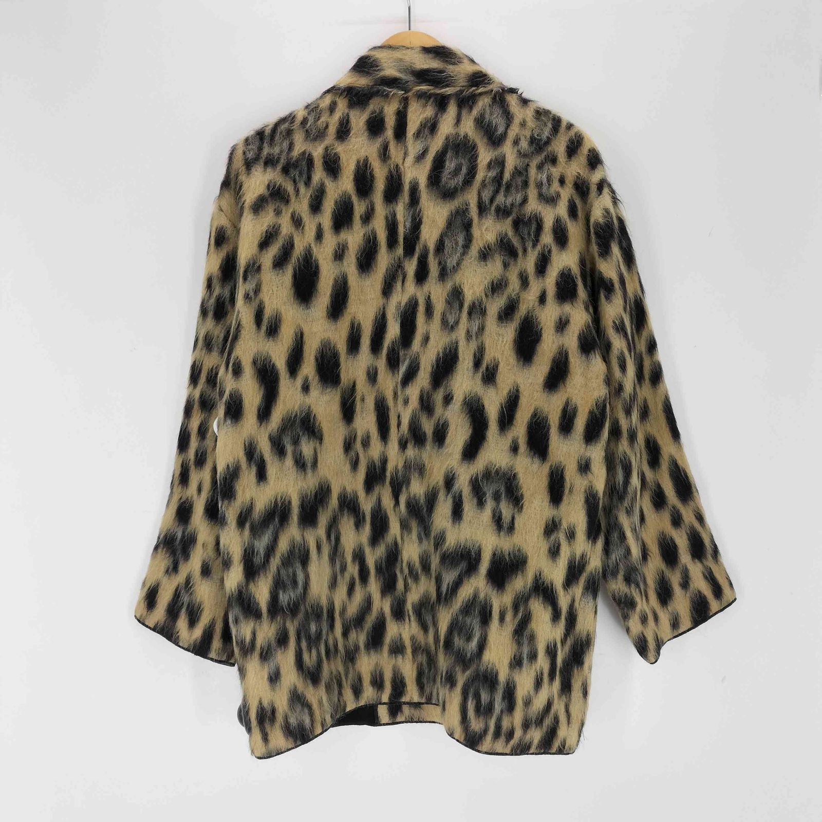 フォルテフォルテ forte forte イタリア製 レオパード柄 ダブルチェスターコート レディース 表記無