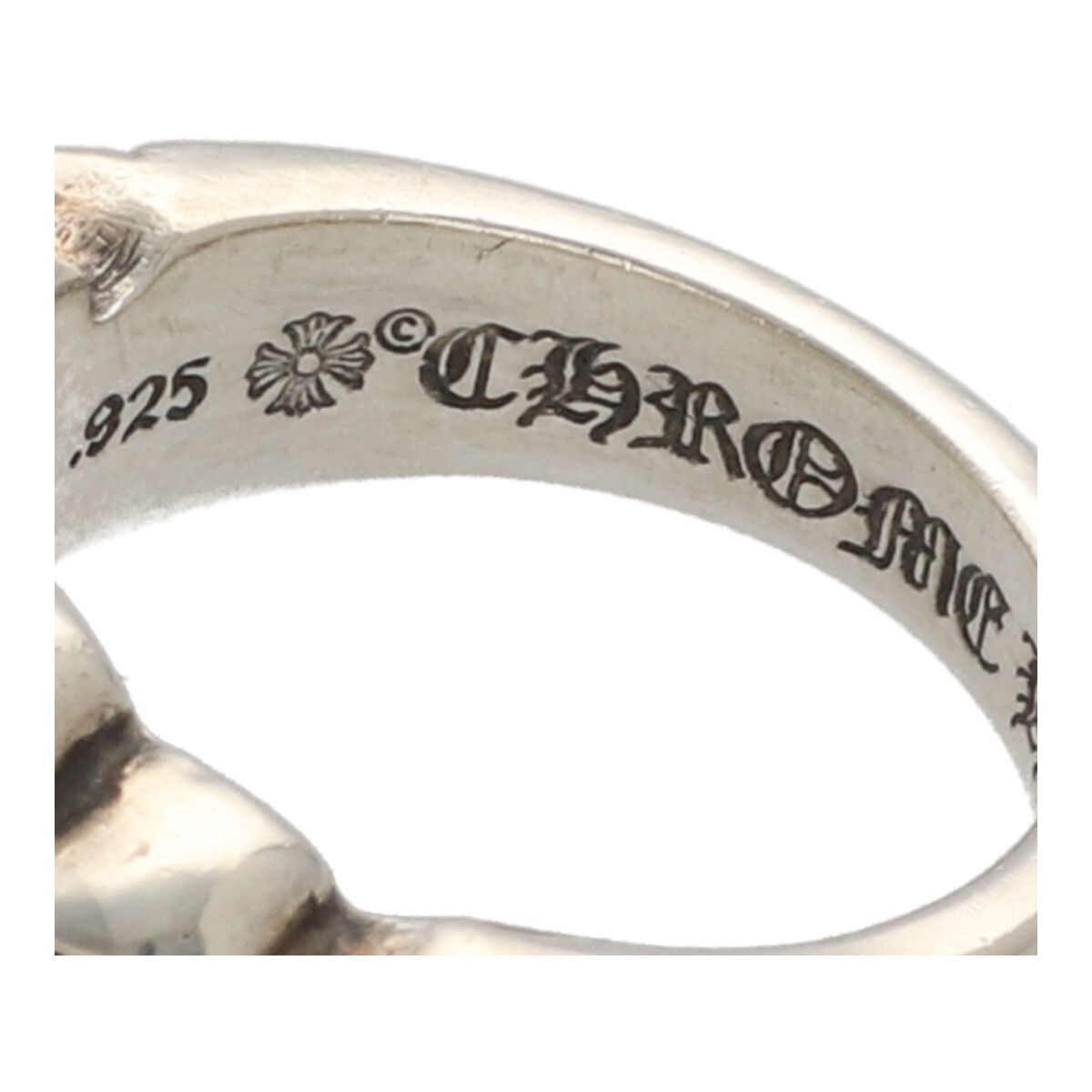 中古】 CHROME HEARTS クロムハーツ フローラル ハート リング