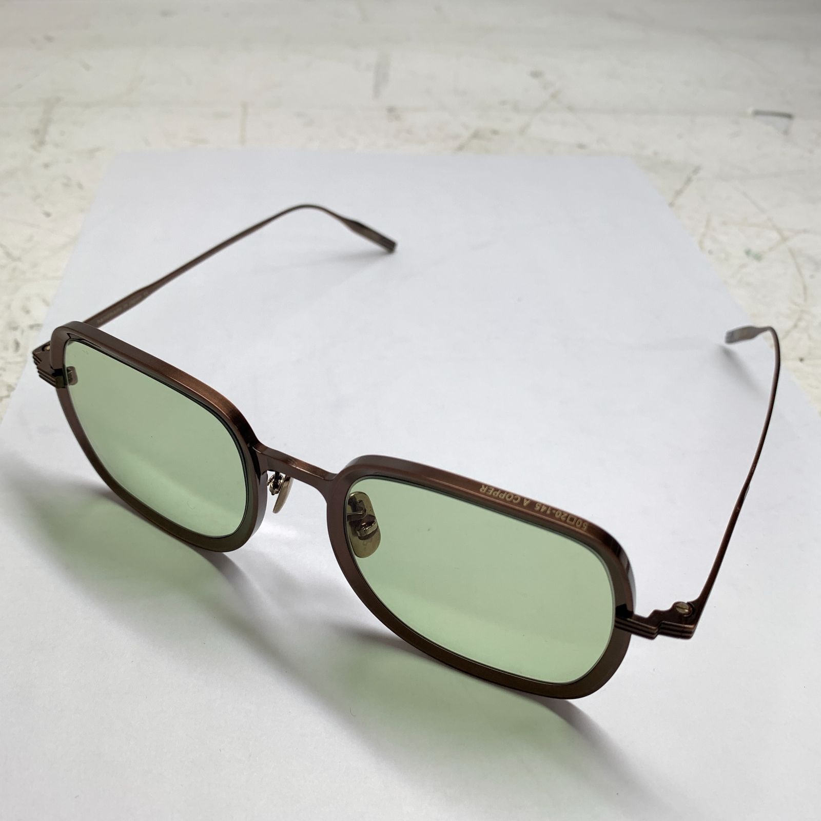 f001 B 美品 OG × OLIVER GOLDSMITH TV TWO メガネ サングラス メタル 
