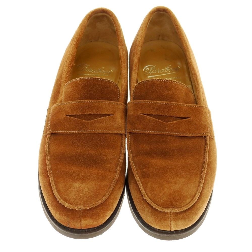 中古】パラブーツ Paraboot ADONIS スエード コインローファー