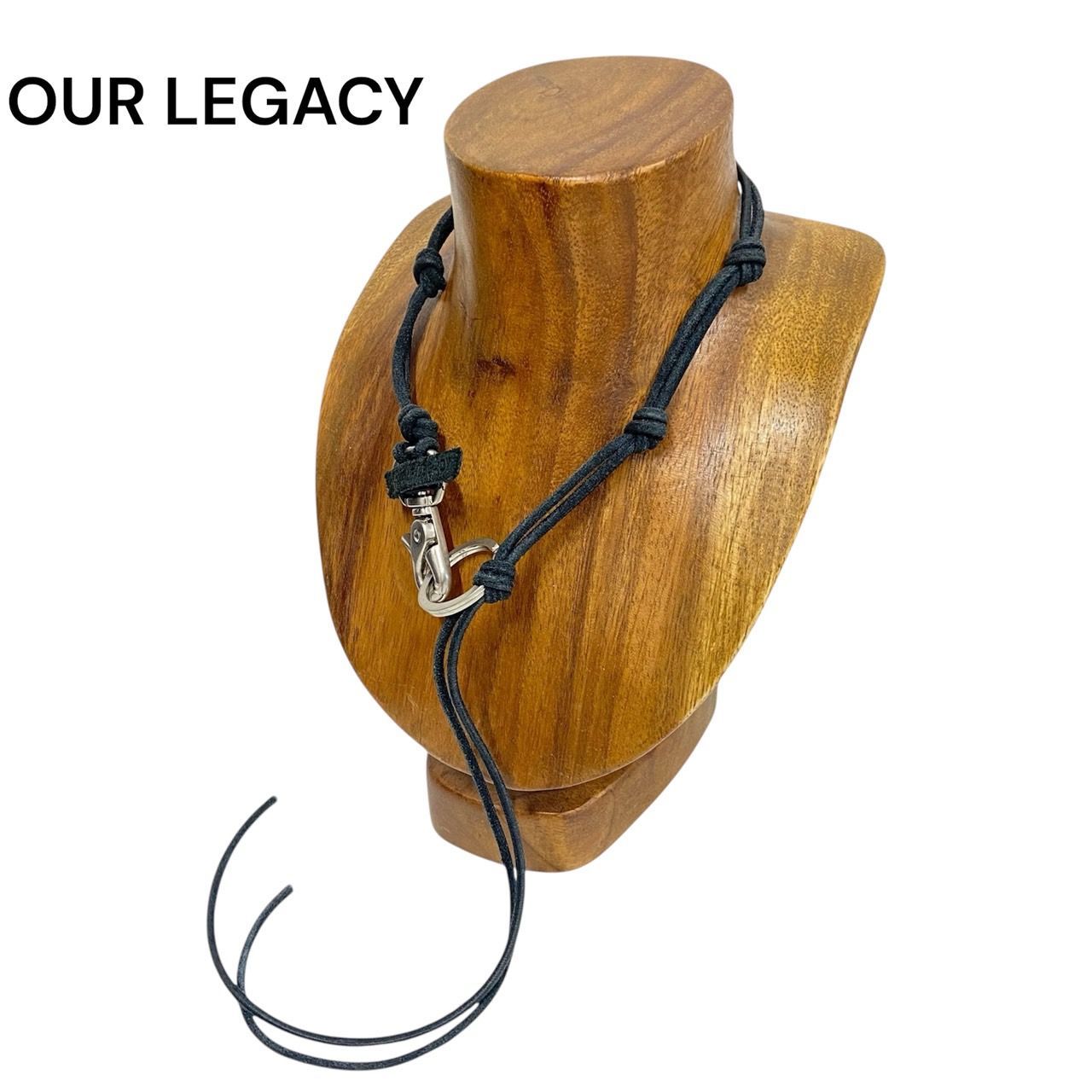 OUR LEGACY アワーレガシー LADON BLACK LEATHER ブラック レザー ネックレス チェーン