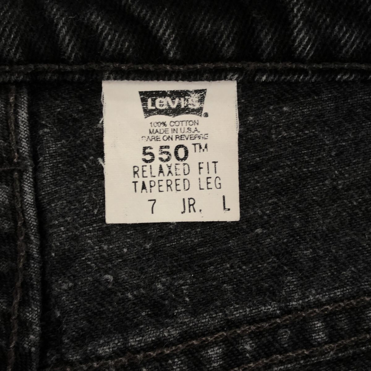 リーバイス 150周年 90's 復刻 550 ブラックデニム W34 黒 USA製 90s Levi's 550 Black Denim Pants 黒 W38×L27 リーバイス