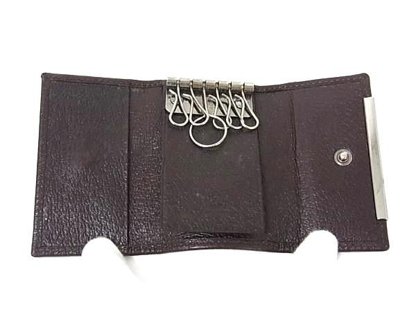 GUCCI グッチ 127048・0959 GG柄 GGキャンバス×レザー 6連 キー