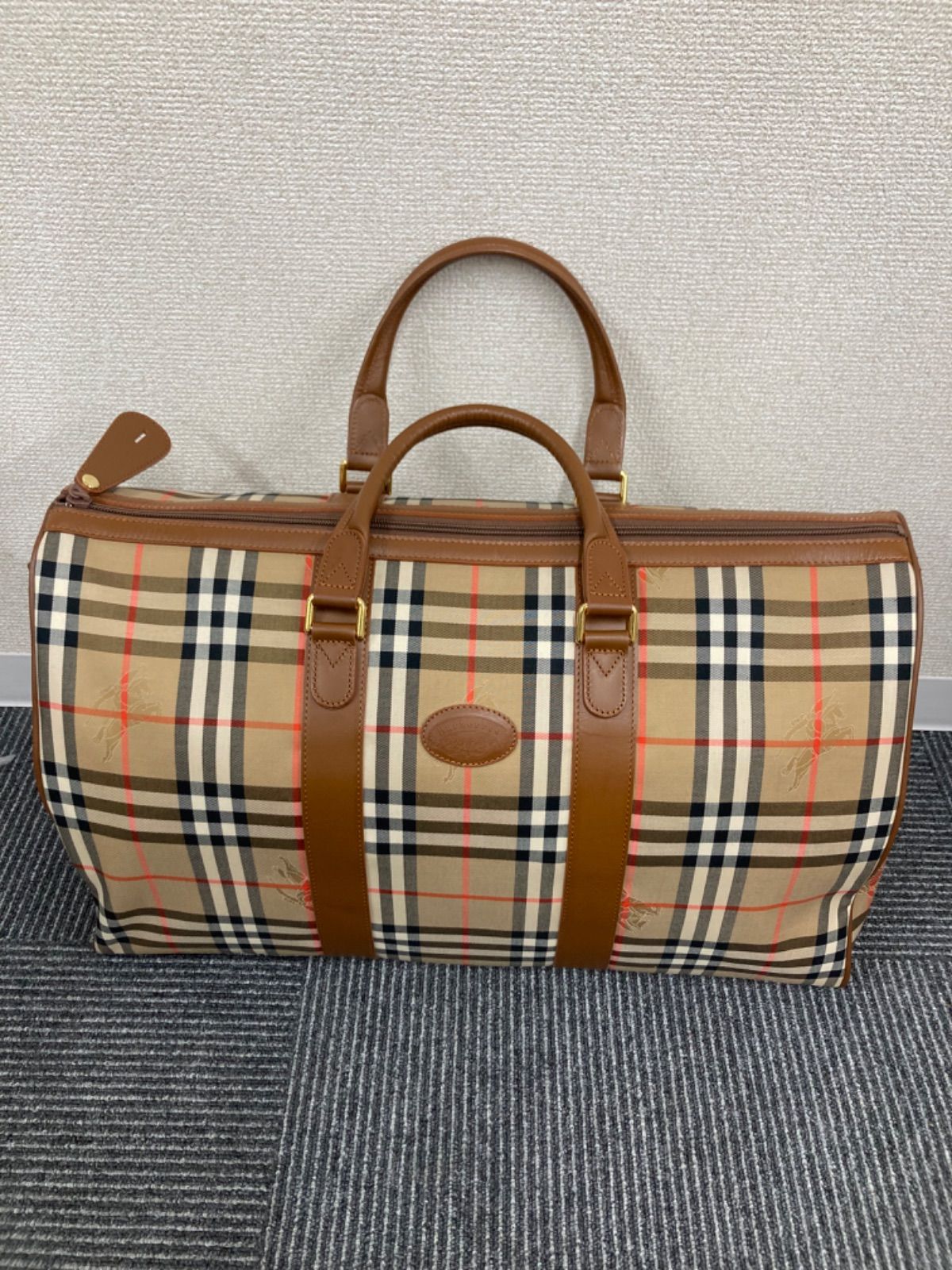 【良品】Burberry バーバリー ボストンバッグ【カバン】【3】