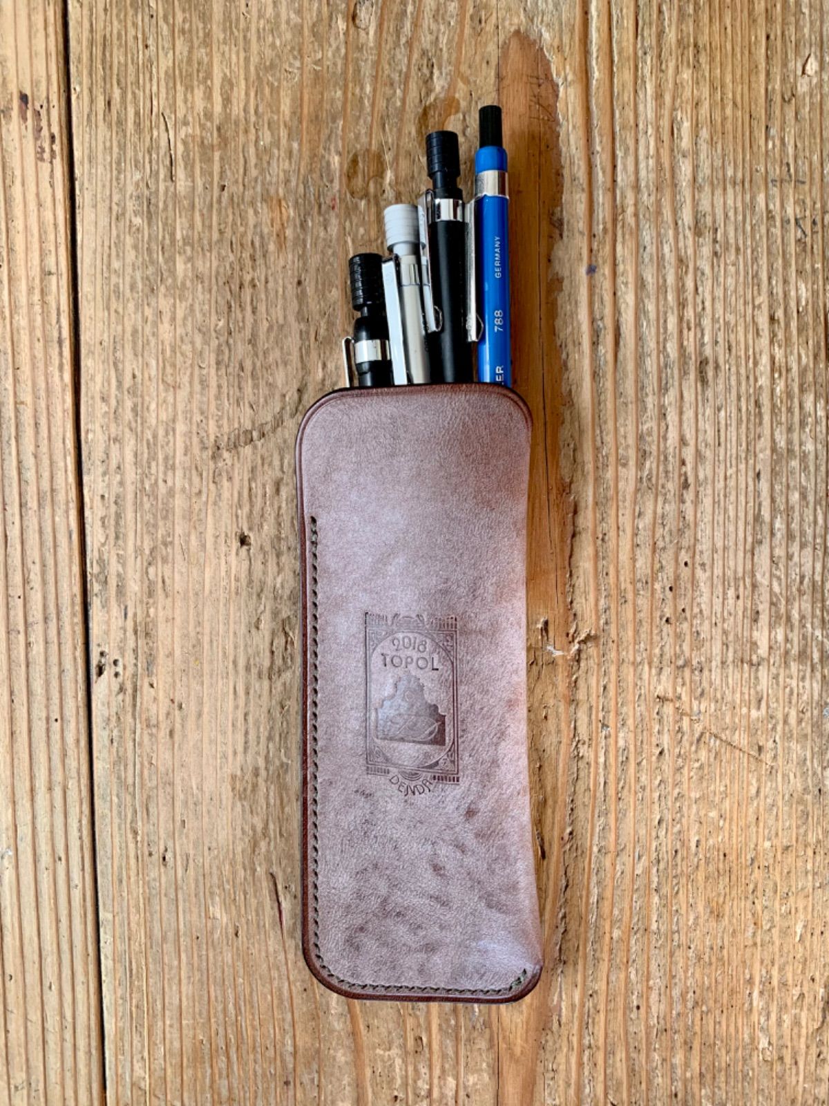 ガレンレザー ポケットサイズ 美品 Galen Leather 5本差し